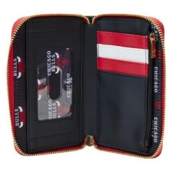 LOUNGEFLY NBA Chicago Bulls Patch Icons Zip Around Wallet -Loungefly NBAWA0015 LFNBACHICAGOBULLSPATCHICONZIPAROUNDWALLET0523INSIDE