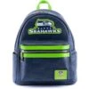 LOUNGEFLY NFL Seattle Seahawks Logo Mini Backpack -Loungefly NFLBK0004 1
