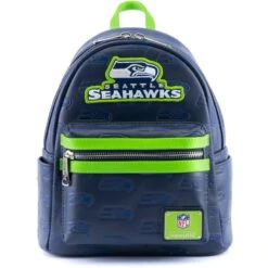 LOUNGEFLY NFL Seattle Seahawks Logo Mini Backpack