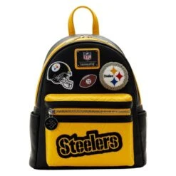 LOUNGEFLY NFL Pittsburgh Steelers Patches Mini Backpack