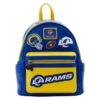 LOUNGEFLY NFL Los Angeles Rams Patches Mini Backpack 2 LOUNGEFLY NFL Los Angeles Rams Patches Mini Backpack -Loungefly NFLBK0047 1