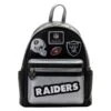 LOUNGEFLY NFL Las Vegas Raiders Patches Mini Backpack -Loungefly NFLBK0048 1