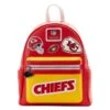 LOUNGEFLY NFL Kansas City Chiefs Patches Mini Backpack -Loungefly NFLBK0049 1