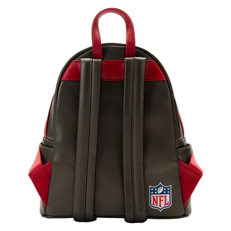 LOUNGEFLY NFL Tamp Bay Buccaneers Patches Mini Backpack 5 LOUNGEFLY NFL Tamp Bay Buccaneers Patches Mini Backpack - Image 3