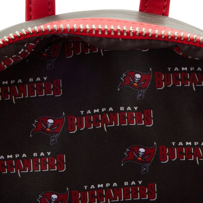 LOUNGEFLY NFL Tamp Bay Buccaneers Patches Mini Backpack 7 LOUNGEFLY NFL Tamp Bay Buccaneers Patches Mini Backpack - Image 5