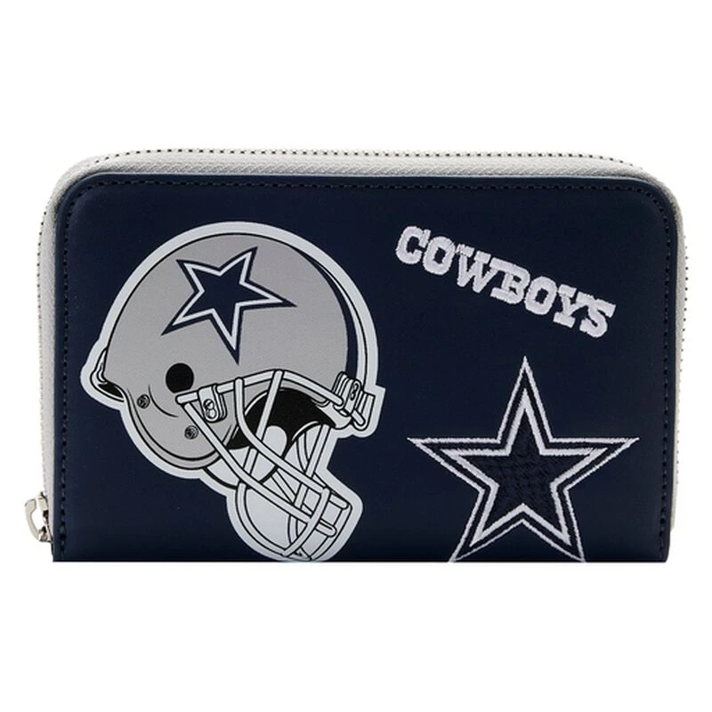 LOUNGEFLY NFL Dallas Cowboys Patches Zip Around Wallet 3 LOUNGEFLY NFL Dallas Cowboys Patches Zip Around Wallet