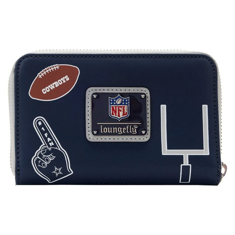 LOUNGEFLY NFL Dallas Cowboys Patches Zip Around Wallet 5 LOUNGEFLY NFL Dallas Cowboys Patches Zip Around Wallet - Image 3