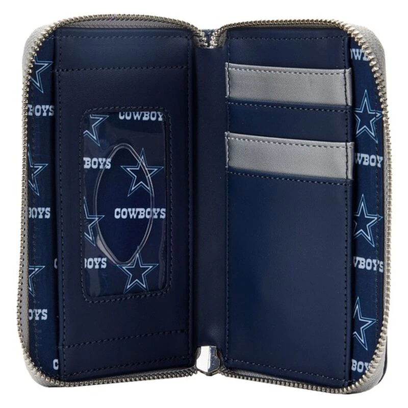 LOUNGEFLY NFL Dallas Cowboys Patches Zip Around Wallet 6 LOUNGEFLY NFL Dallas Cowboys Patches Zip Around Wallet - Image 4