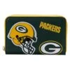 LOUNGEFLY NFL Green Bay Packers Patches Zip Around Wallet -Loungefly NFLWA0042 1