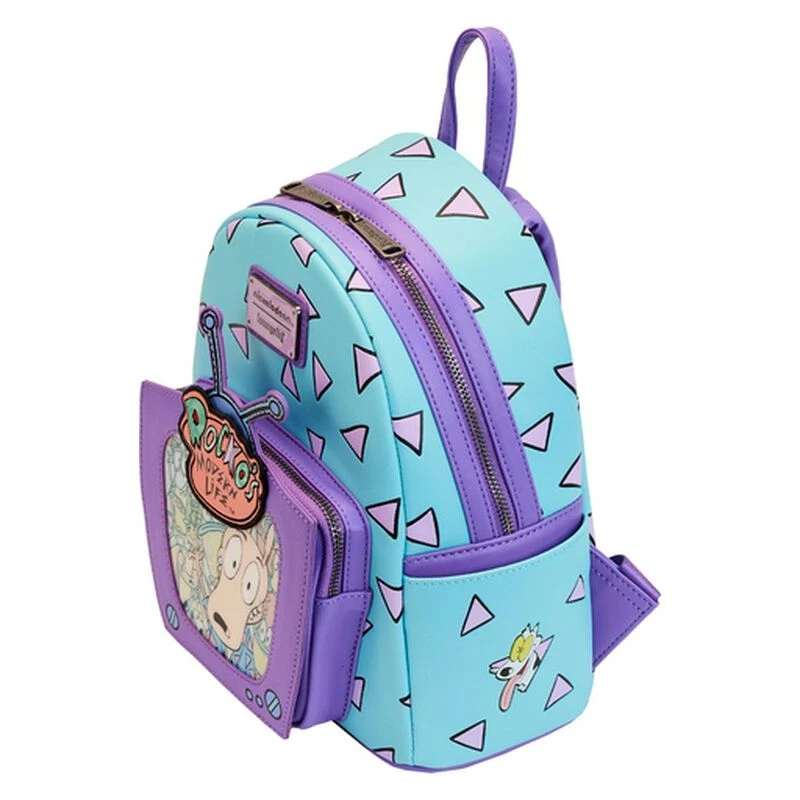 LOUNGEFLY Rocko's Modern Life Lenticular TV Mini Backpack 6 LOUNGEFLY Rocko's Modern Life Lenticular TV Mini Backpack - Image 4