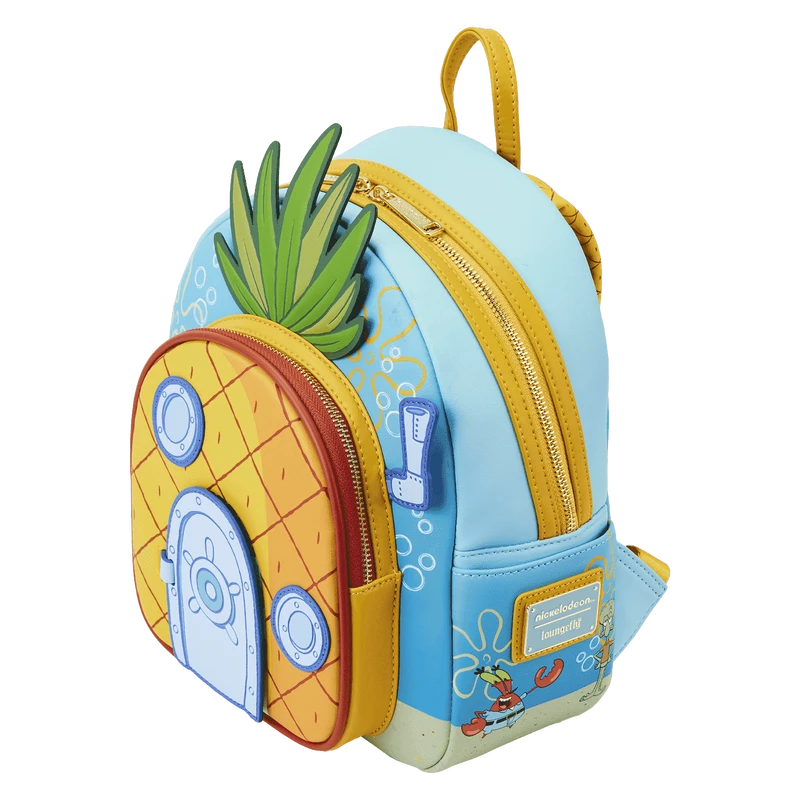 LOUNGEFLY SpongeBob SquarePants Pineapple House Mini Backpack 8 LOUNGEFLY SpongeBob SquarePants Pineapple House Mini Backpack - Image 6