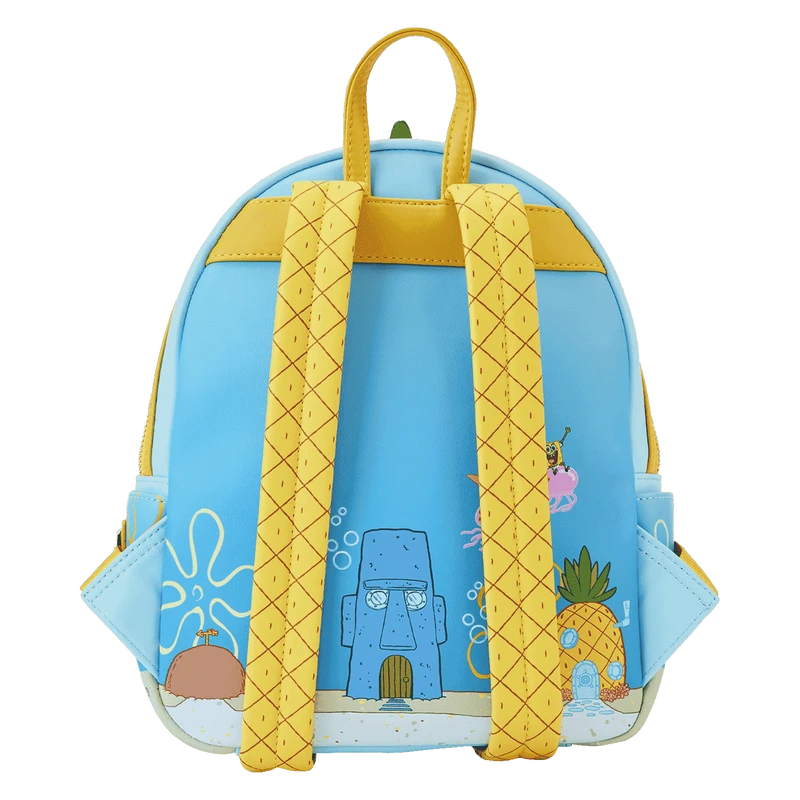 LOUNGEFLY SpongeBob SquarePants Pineapple House Mini Backpack 9 LOUNGEFLY SpongeBob SquarePants Pineapple House Mini Backpack - Image 7