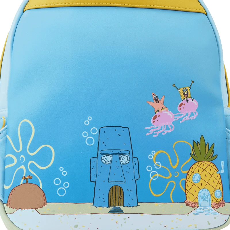 LOUNGEFLY SpongeBob SquarePants Pineapple House Mini Backpack 10 LOUNGEFLY SpongeBob SquarePants Pineapple House Mini Backpack - Image 8
