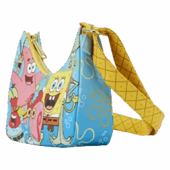 LOUNGEFLY SpongeBob SquarePants Group Shot Crossbody Bag -Loungefly NICTB0016 LFNICKELODEONSPONGEBOBSQUAREPANTSGROUPSHOTCROSSBODY0766SIDE