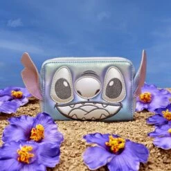 LOUNGEFLY Disney100 Platinum Stitch Cosplay Zip Around Wallet -Loungefly PLATINUM STITCH3283