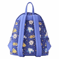 LOUNGEFLY Sleeping Pikachu And Friends Mini Backpack -Loungefly PMBK0236 LFPOKEMONSLEEPINGPIKACHUANDFRIENDSMINIBACKPACK1890BACK