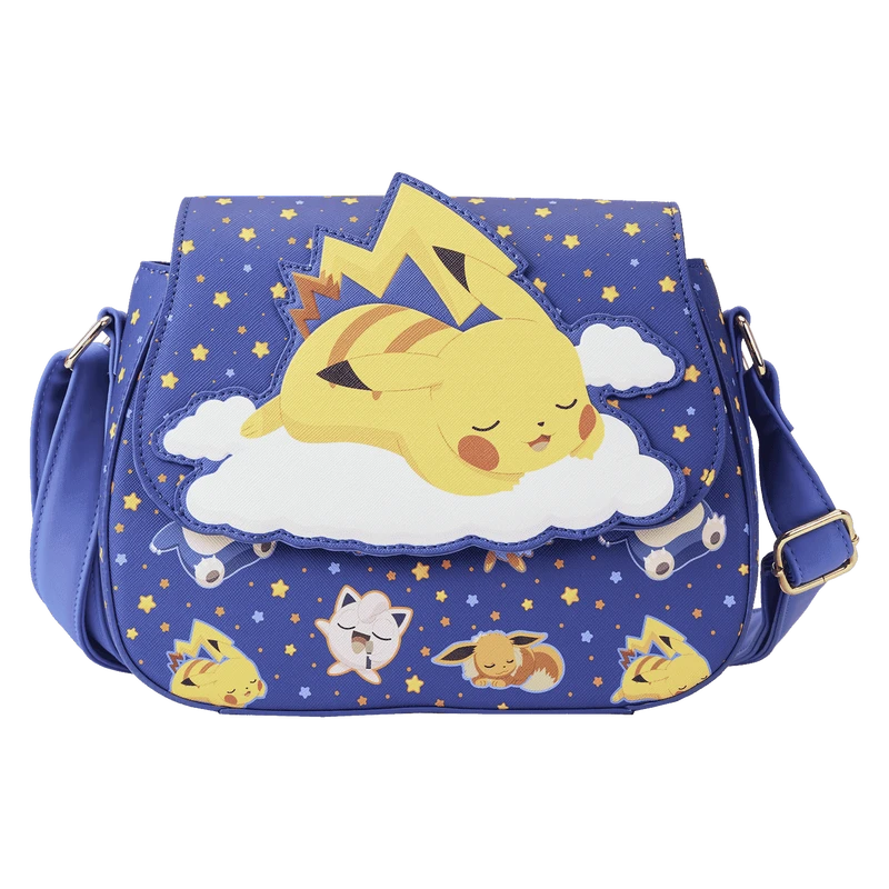 LOUNGEFLY Sleeping Pikachu And Friends Crossbody Bag 3 LOUNGEFLY Sleeping Pikachu And Friends Crossbody Bag