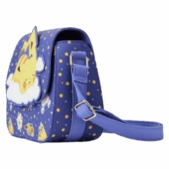 LOUNGEFLY Sleeping Pikachu And Friends Crossbody Bag 10 LOUNGEFLY Sleeping Pikachu And Friends Crossbody Bag -Loungefly PMTB0141 LFPOKEMONSLEEPINGPICKACHUANDFRIENDSCROSSBODYBAG1893SIDE