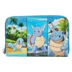 LOUNGEFLY Pokémon Squirtle Evolution Zip Around Wallet