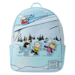 LOUNGEFLY Charlie Brown Ice Skating Mini Backpack
