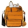 LOUNGEFLY Peanuts Great Pumpkin Snoopy Doghouse Crossbody Bag