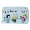 LOUNGEFLY Charlie Brown Ice Skating Zip Around Wallet -Loungefly PNWA0016 1