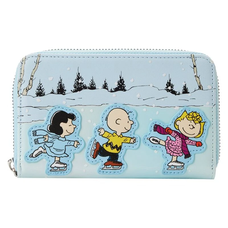 LOUNGEFLY Charlie Brown Ice Skating Zip Around Wallet 3 LOUNGEFLY Charlie Brown Ice Skating Zip Around Wallet