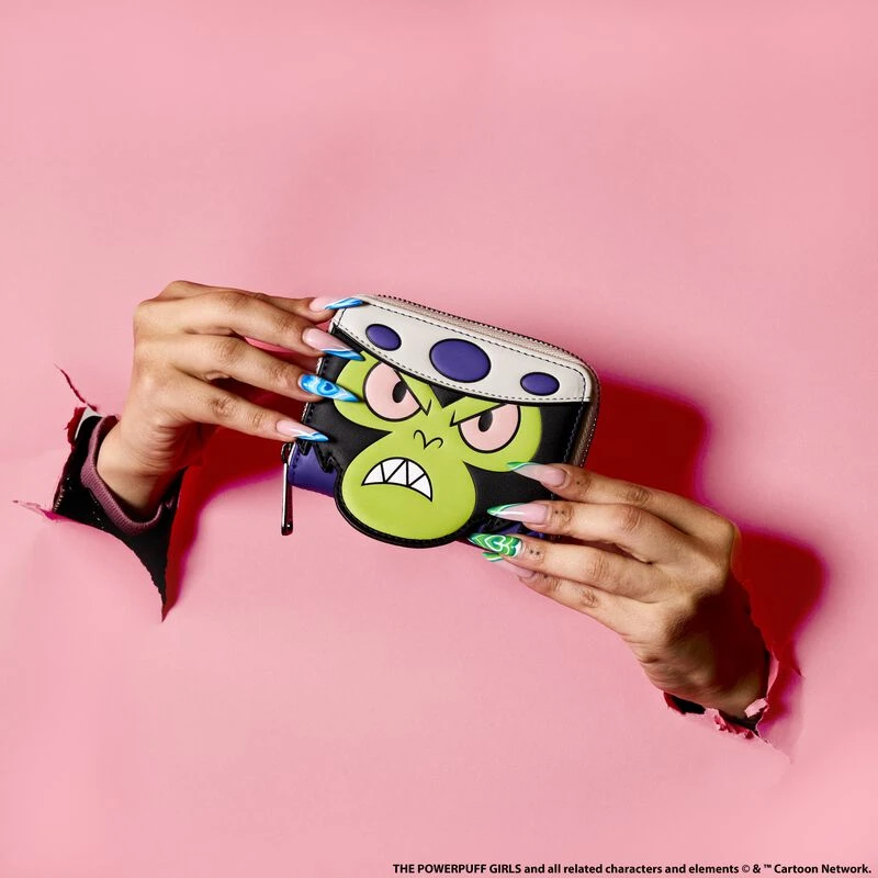 LOUNGEFLY Powerpuff Girls Mojo Jojo Glow Cosplay Zip Around Wallet 4 LOUNGEFLY Powerpuff Girls Mojo Jojo Glow Cosplay Zip Around Wallet - Image 2