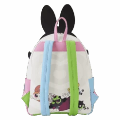 LOUNGEFLY Powerpuff Girls Triple Pocket Backpack -Loungefly PPGBK0001 LFCNPOWERPUFFGIRLSTRIPLEPOCKETBACKPACK0293BACK
