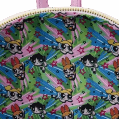 LOUNGEFLY Powerpuff Girls Triple Pocket Backpack -Loungefly PPGBK0001 LFCNPOWERPUFFGIRLSTRIPLEPOCKETBACKPACK0296INSIDE