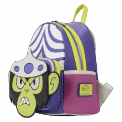 LOUNGEFLY Powerpuff Girls Mojo Jojo Glow Cosplay Mini Backpack -Loungefly PPGBK0002 LFCNPOWERPUFFGIRLSMOJOJOJOCOSPLAYMINIBACKPACK0308SIDE