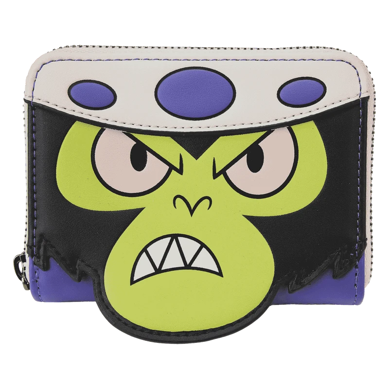 LOUNGEFLY Powerpuff Girls Mojo Jojo Glow Cosplay Zip Around Wallet 3 LOUNGEFLY Powerpuff Girls Mojo Jojo Glow Cosplay Zip Around Wallet