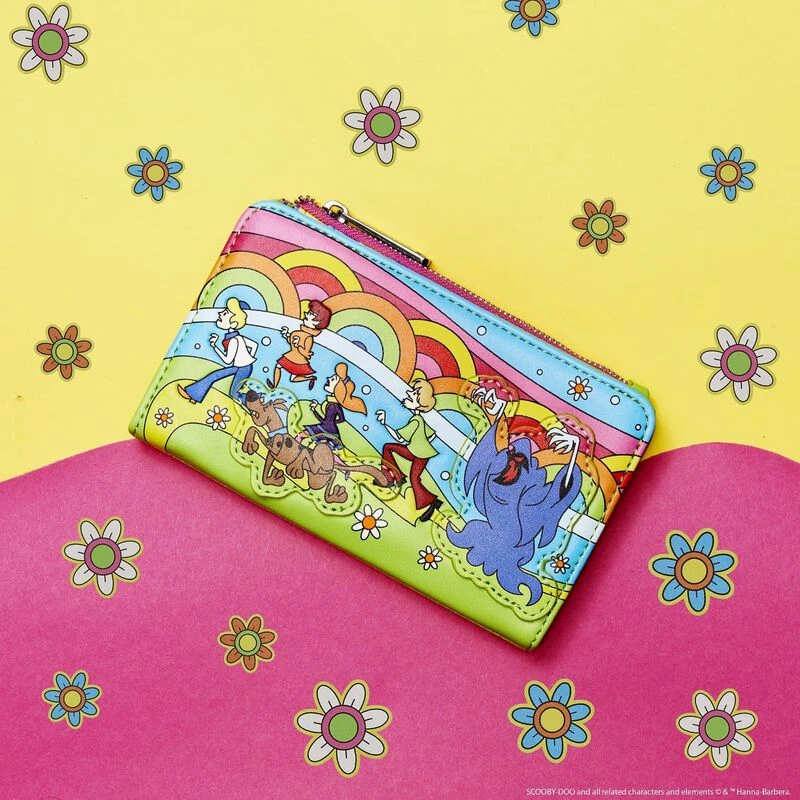 LOUNGEFLY Scooby-Doo Psychedelic Monster Chase Glow Flap Wallet 4 LOUNGEFLY Scooby-Doo Psychedelic Monster Chase Glow Flap Wallet - Image 2