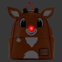LOUNGEFLY Exclusive - Rudolph The Red-Nosed Reindeer Light Up Cosplay Mini Backpack 10 LOUNGEFLY Exclusive - Rudolph The Red-Nosed Reindeer Light Up Cosplay Mini Backpack -Loungefly RRSBK0002 3