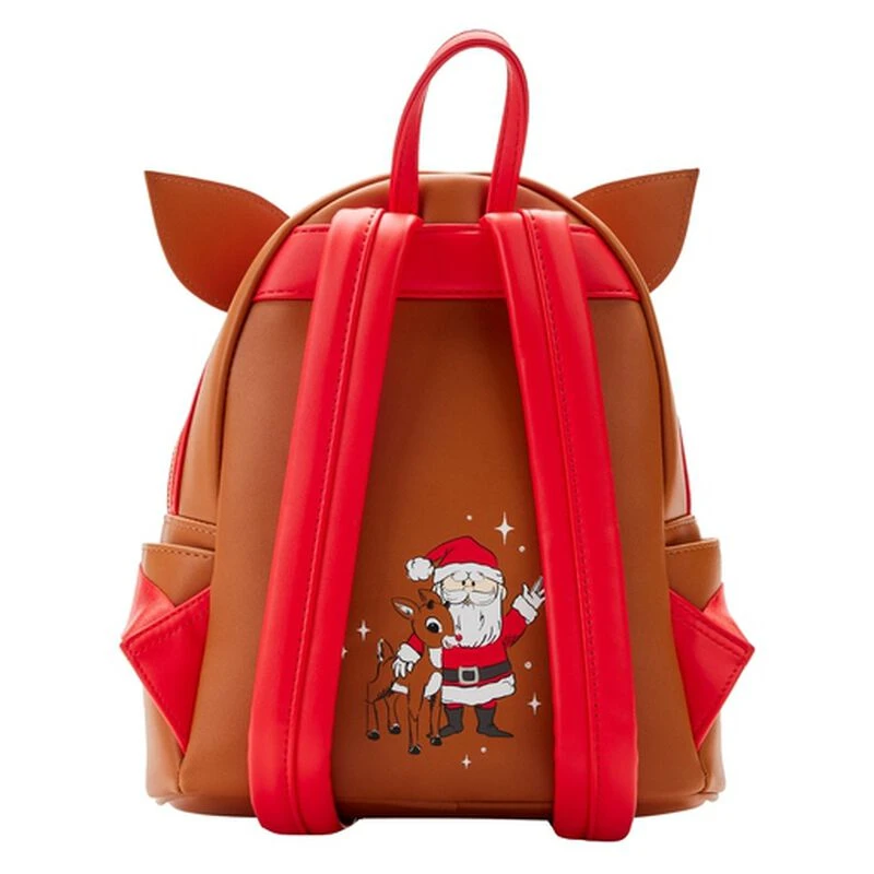 LOUNGEFLY Exclusive - Rudolph The Red-Nosed Reindeer Light Up Cosplay Mini Backpack 7 LOUNGEFLY Exclusive - Rudolph The Red-Nosed Reindeer Light Up Cosplay Mini Backpack - Image 5