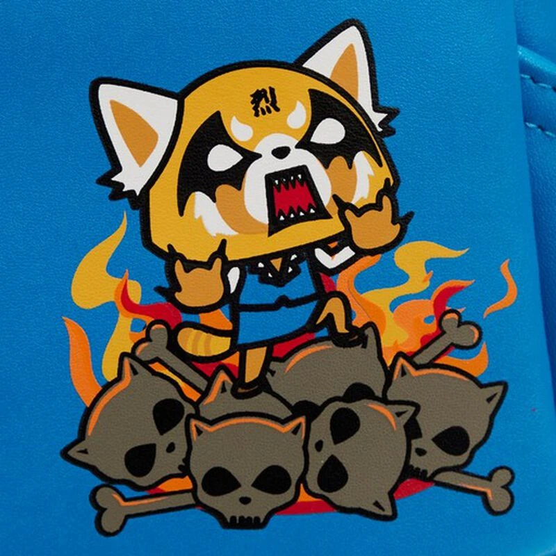 LOUNGEFLY Sanrio Aggretsuko Two-Face Cosplay Mini Backpack 8 LOUNGEFLY Sanrio Aggretsuko Two-Face Cosplay Mini Backpack - Image 6