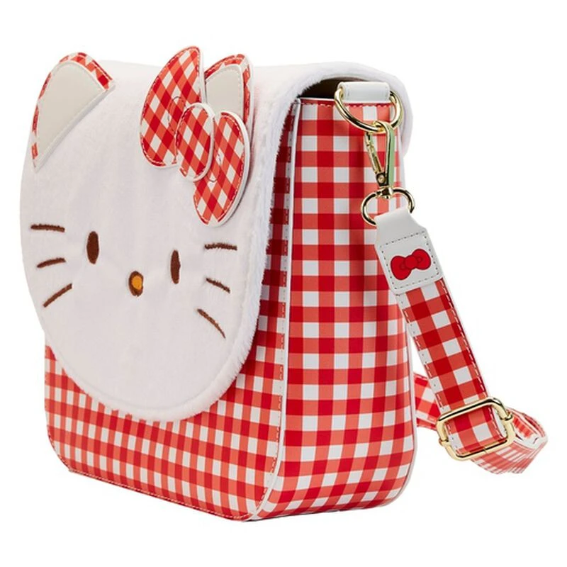 LOUNGEFLY Hello Kitty Gingham Crossbody Bag 4 LOUNGEFLY Hello Kitty Gingham Crossbody Bag - Image 2