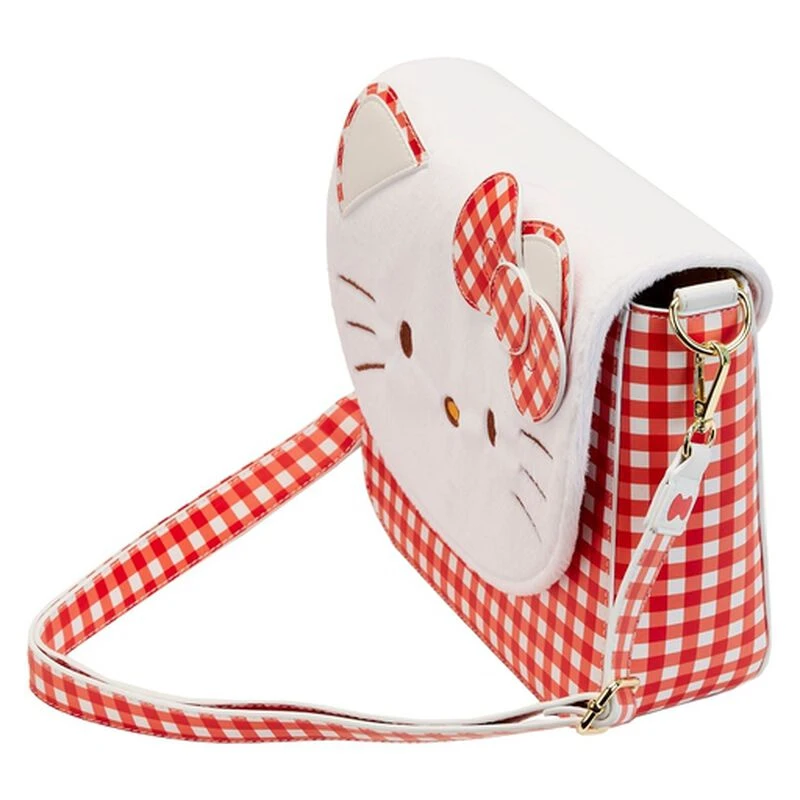 LOUNGEFLY Hello Kitty Gingham Crossbody Bag 5 LOUNGEFLY Hello Kitty Gingham Crossbody Bag - Image 3