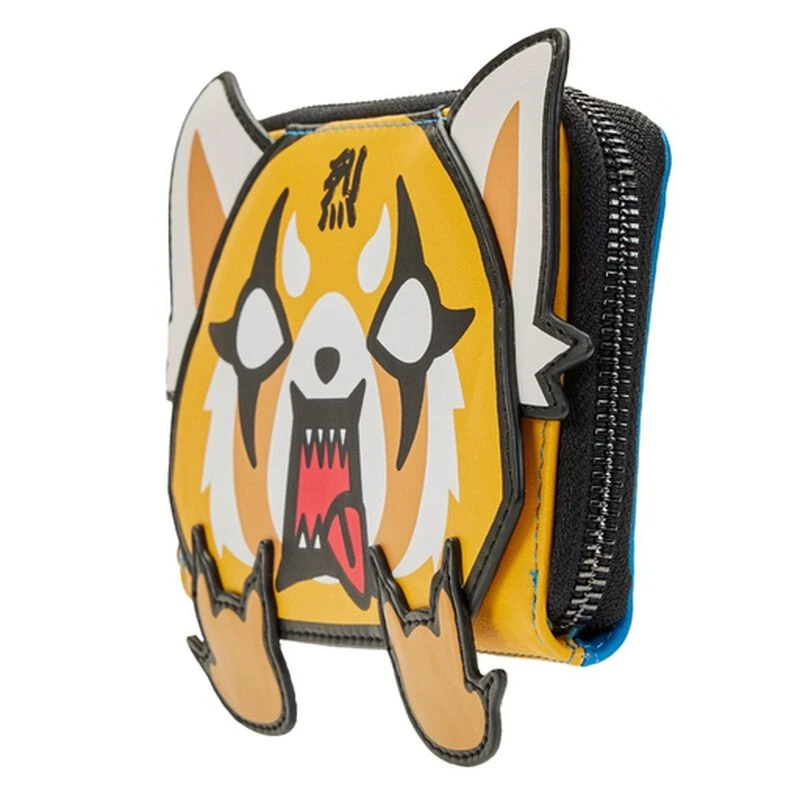 LOUNGEFLY Sanrio Aggretsuko Cosplay Zip Around Wallet 4 LOUNGEFLY Sanrio Aggretsuko Cosplay Zip Around Wallet - Image 2