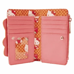 LOUNGEFLY Hello Kitty Breakfast Waffle Flap Wallet -Loungefly SANWA0957 LFSANRIOHELLOKITTYBREAKFASTWAFFLEFLAPWALLET0886INSIDE