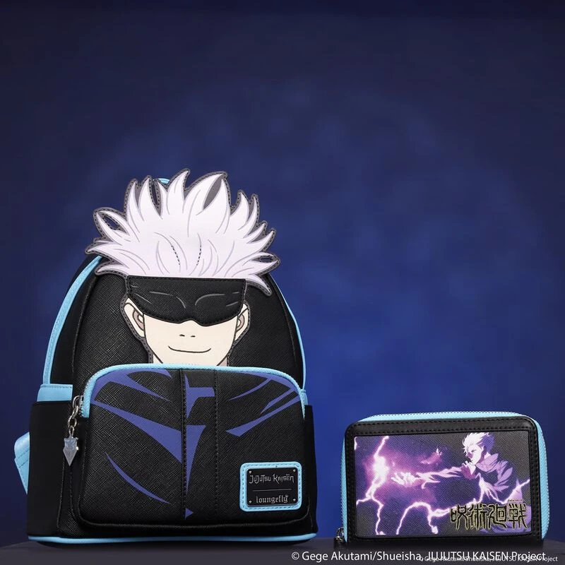 LOUNGEFLY WonderCon Exclusive - JUJUTSU KAISEN Satoru Gojo Cosplay Mini Backpack 4 LOUNGEFLY WonderCon Exclusive - JUJUTSU KAISEN Satoru Gojo Cosplay Mini Backpack - Image 2