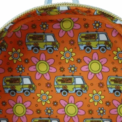 LOUNGEFLY Scooby-Doo Psychedelic Monster Chase Glow Mini Backpack -Loungefly SBDBK0007 LFSCOOBYDOOPSYCHEDELICMONSTERCHASEGITDMINIBACKPACK0462INSIDE