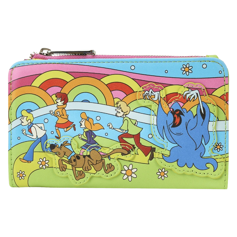 LOUNGEFLY Scooby-Doo Psychedelic Monster Chase Glow Flap Wallet 3 LOUNGEFLY Scooby-Doo Psychedelic Monster Chase Glow Flap Wallet