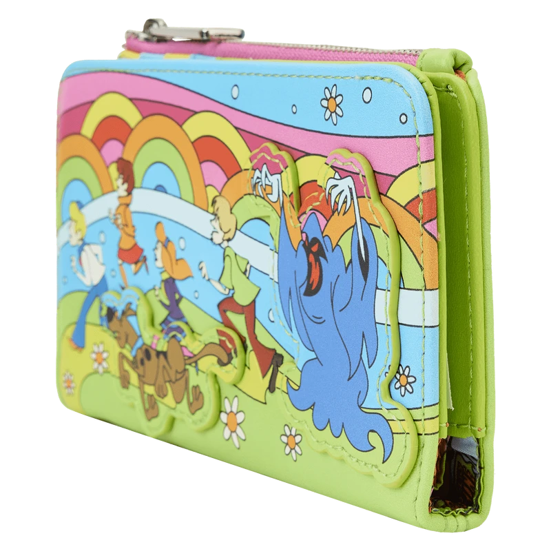 LOUNGEFLY Scooby-Doo Psychedelic Monster Chase Glow Flap Wallet 6 LOUNGEFLY Scooby-Doo Psychedelic Monster Chase Glow Flap Wallet - Image 4