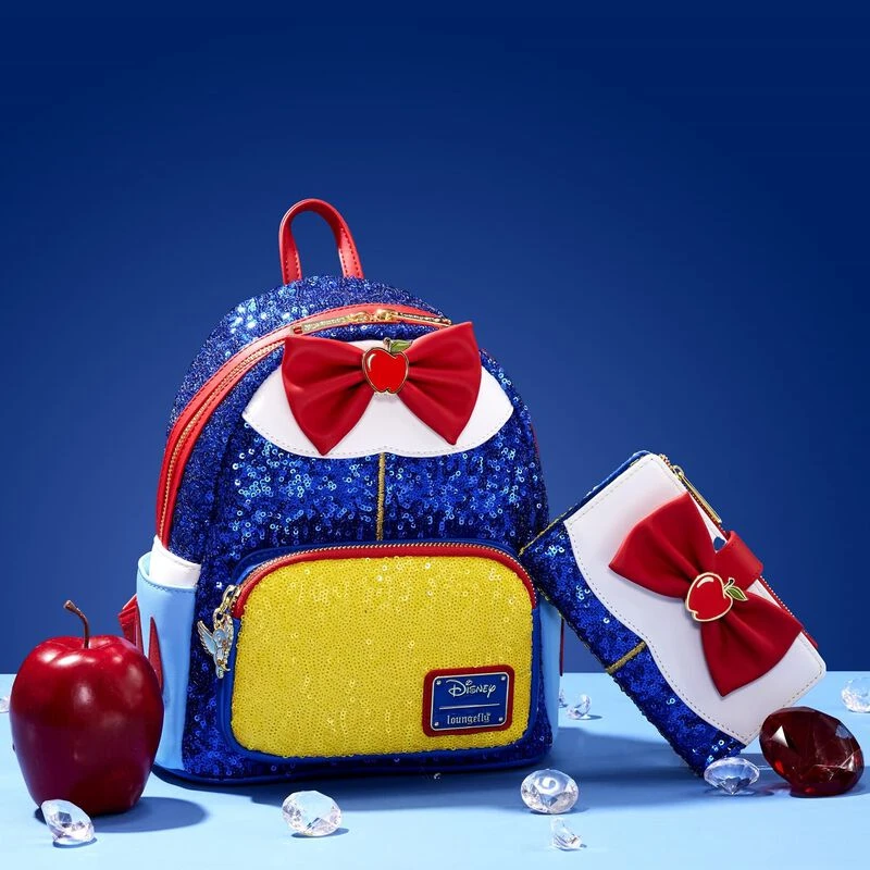 LOUNGEFLY Snow White Princess Sequin Series Mini Backpack 4 LOUNGEFLY Snow White Princess Sequin Series Mini Backpack - Image 2