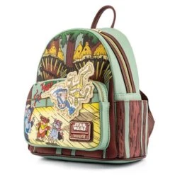 LOUNGEFLY Exclusive - Ewoks And Droids Glow In The Dark Mini Backpack -Loungefly STBK0262 4