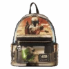 LOUNGEFLY Star Wars: Episode II – Attack Of The Clones Scene Mini Backpack -Loungefly STBK0385 LFSTARWARSEPISODETWOATTACKOFTHECLONESSCENEMINIBACKPACK0677FRONT
