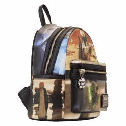 LOUNGEFLY Star Wars: Episode II – Attack Of The Clones Scene Mini Backpack 15 LOUNGEFLY Star Wars: Episode II – Attack Of The Clones Scene Mini Backpack -Loungefly STBK0385 LFSTARWARSEPISODETWOATTACKOFTHECLONESSCENEMINIBACKPACK0680SIDE2