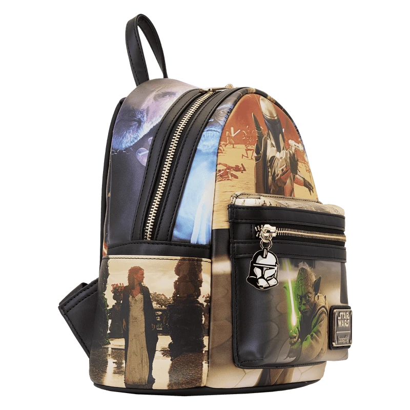 LOUNGEFLY Star Wars: Episode II – Attack Of The Clones Scene Mini Backpack 7 LOUNGEFLY Star Wars: Episode II – Attack Of The Clones Scene Mini Backpack - Image 5