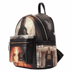 LOUNGEFLY Star Wars: Episode III Revenge Of The Sith Scene Mini Backpack -Loungefly STBK0388 LFSTARWARSEPISODETHREEREVENGEOFTHESITHSCENEMINIBACKPACK1637SIDE